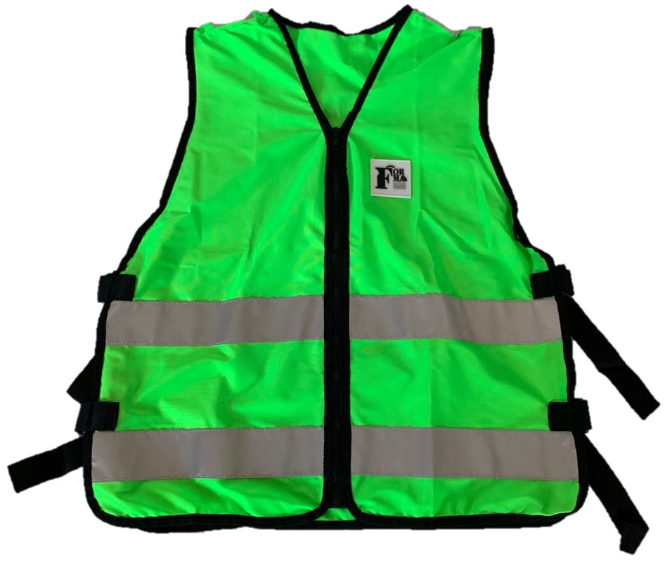 Gilet d'évacuation vert sans poches