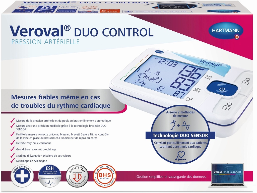 Veroval® duo control Tensiomètre à bras Veroval duo control - Taille M (22-32 cm)