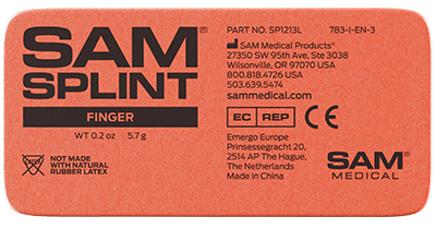 Attelle SAM® Splint doigt, 9.5 x 4.5 cm, 10 pièces