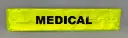 Brassard enrouleur MEDICAL jaune