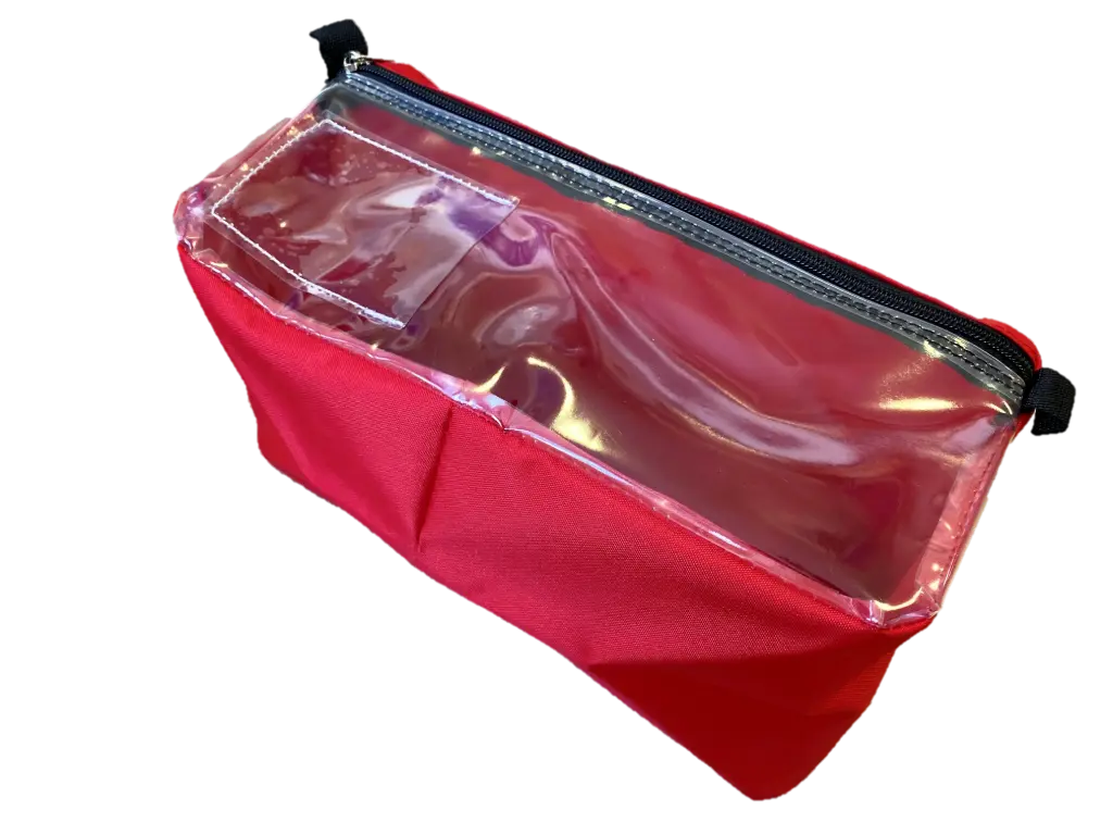 Pochette de couleur rouge (grande)