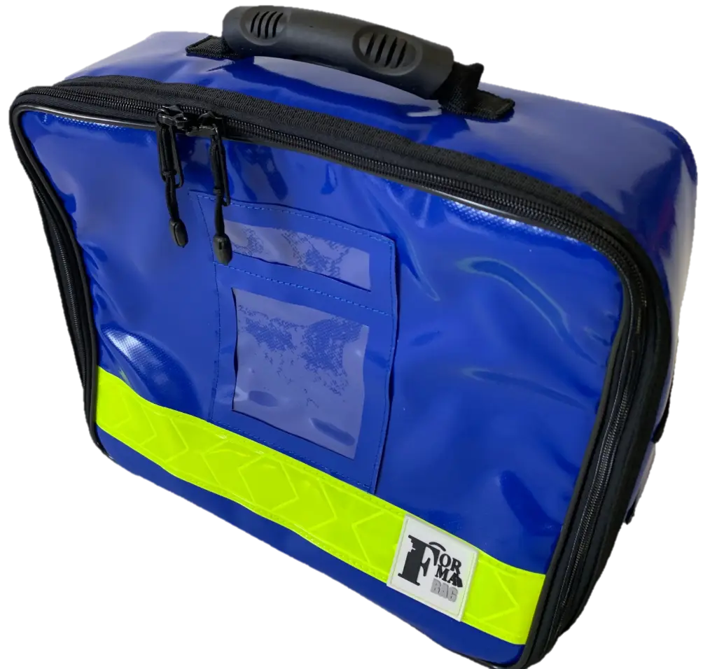 Sac urgences chimiques vide FormaMed, bleu