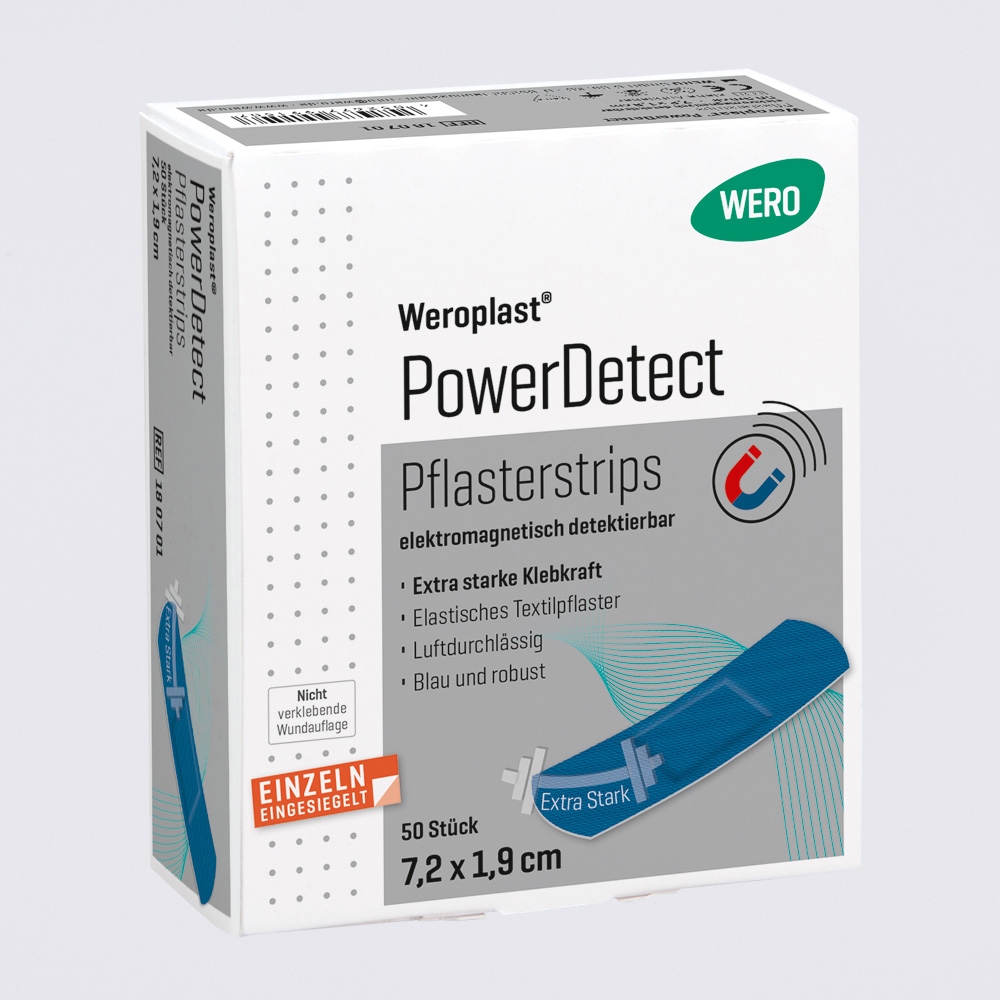 Strips de pansement Weroplast® PowerDetect, 7.2 x 1.9 cm