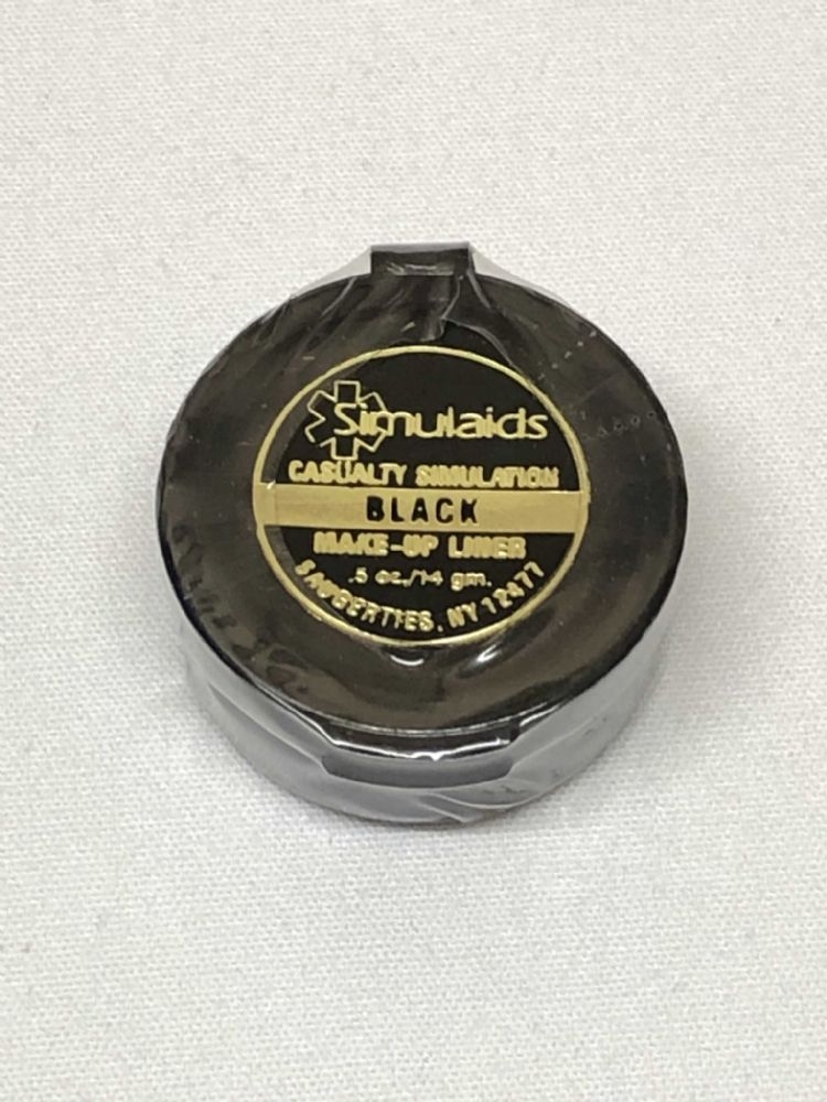 Pot de maquillage noir, 14gr