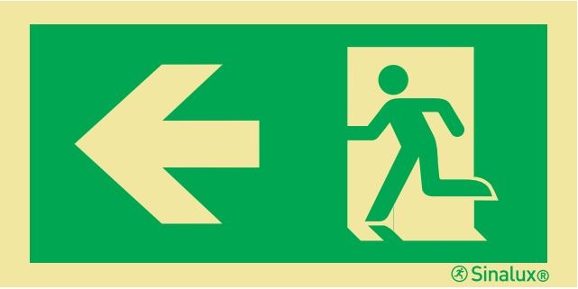 Signalisation Sortie de secours "gauche"