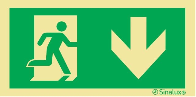 Signalisation Sortie de secours "bas"