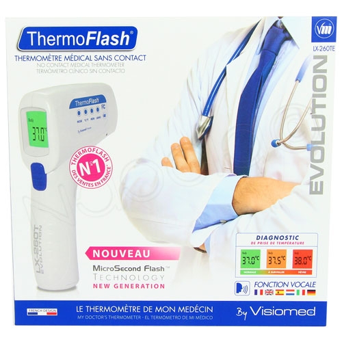 Thermomètre ThermoFlash infrarouge sans contact