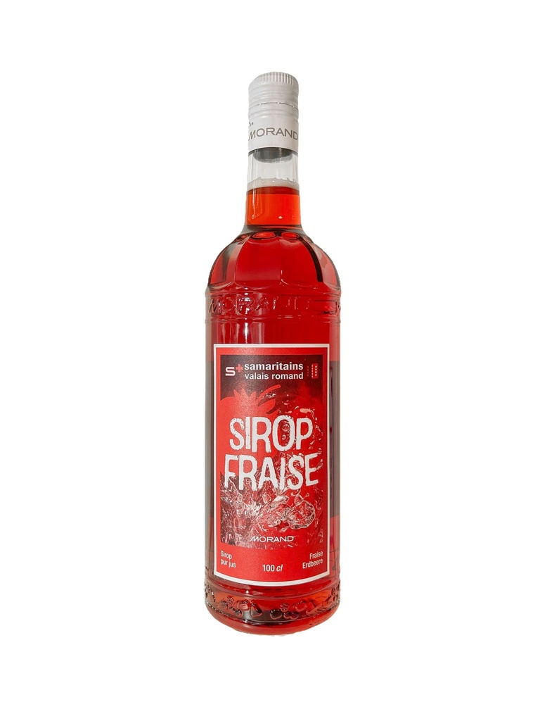 Sirop fraise pur jus 1L - Édition Samaritains Valais romand