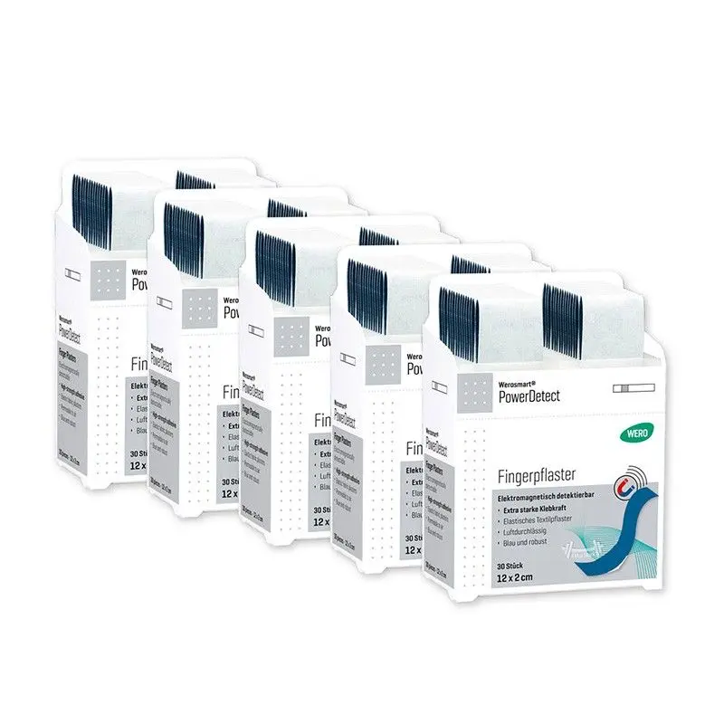 Pansement de doigts Werosmart® PowerDetect, 12 x 2 cm - 5 paquets