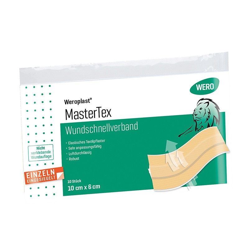Pansement rapide Weroplast® MasterTex, 10 x 6 cm