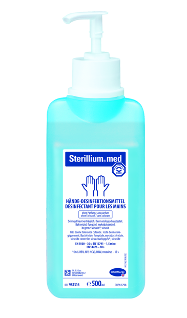 Sterillium® med 500 ml avec pompe