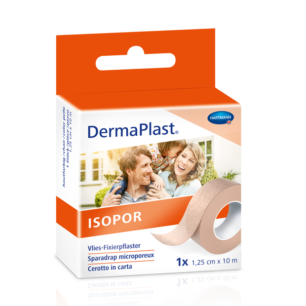 DermaPlast® Isopor Non-tissé Pansement de fixation Sparrolle, blanc 2,5cm x 9,2m