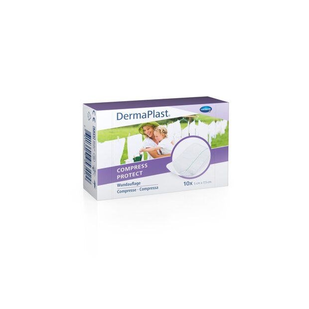 Compresses Protect multicouches DermaPlast®  5 x 7.5cm, 10 pièces