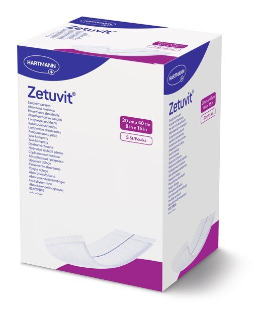 Compresses stériles Zetuvit® 20 x 40 cm, 5 pièces