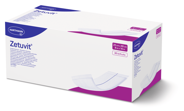 Compresses non stériles Zetuvit® 20 x 40 cm, 30 pièces