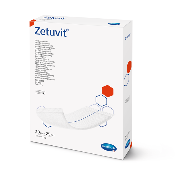 Compresses stériles Zetuvit® 20 x 25 cm, 10 pièces