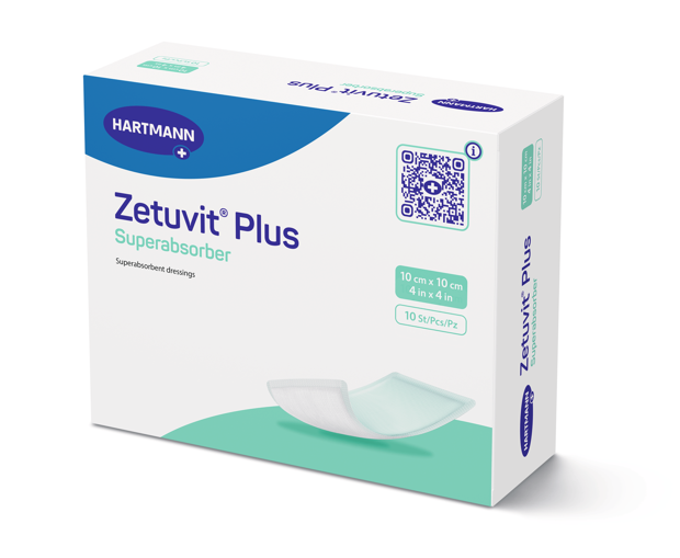 Compresses stériles Zetuvit® Plus 10 x 10 cm, 10 pièces