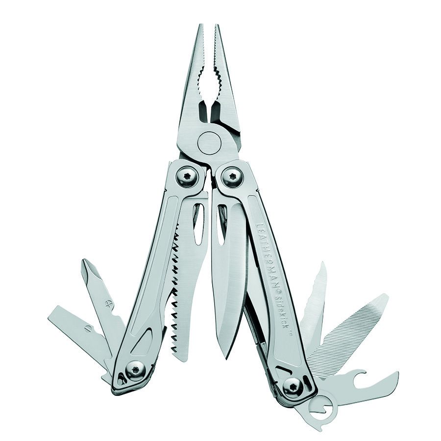 Multitool Leatherman SIDEKICK Silver + Holster nylon Black