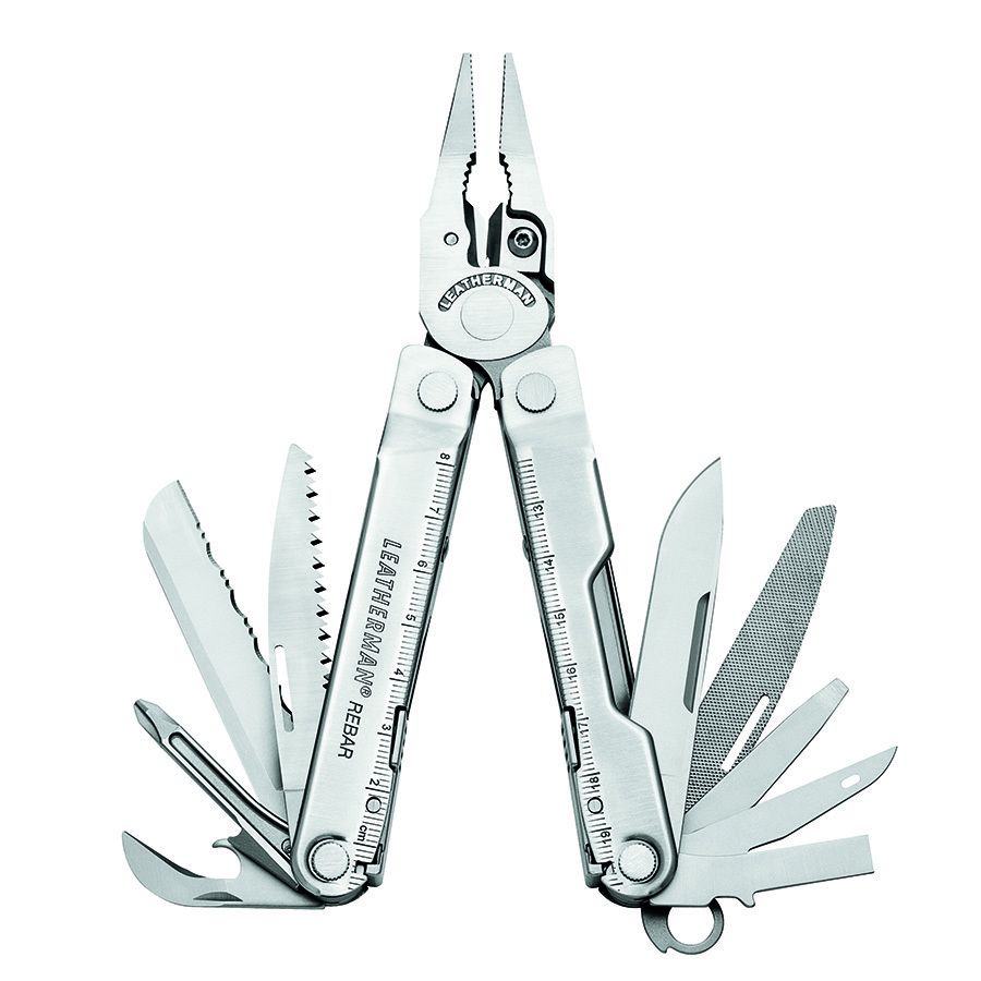 Multitool Leatherman REBAR Silver + Holster nylon black