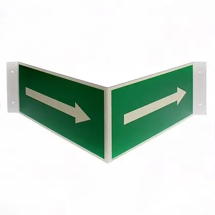 Panneau triangulaire flèche