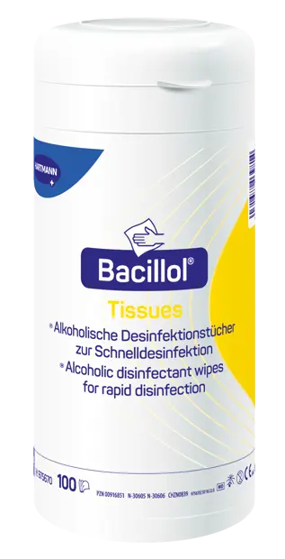 Bacillol® Tissues 100 lingettes distributeur