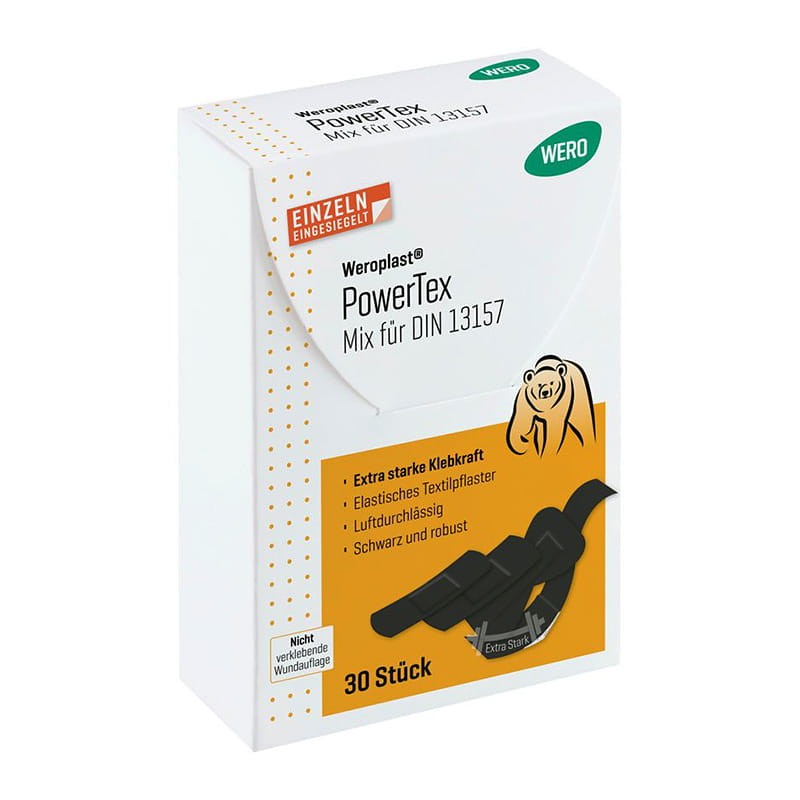 Assortiment de pansements Weroplast® PowerTex Mix pour DIN13157 Assortiment de pansements Weroplast® PowerTex Mix pour DIN13157