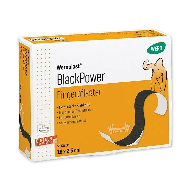 Pansements des doigts Weroplast® PowerTex, 18 x 2.5 cm