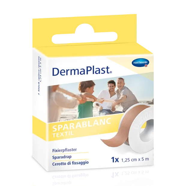 DermaPlast® Sparablanc Textil Non-tissé de fixation 5 m x 1.25 cm