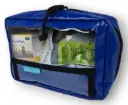 Pochette TONY en PVC  bleu foncé