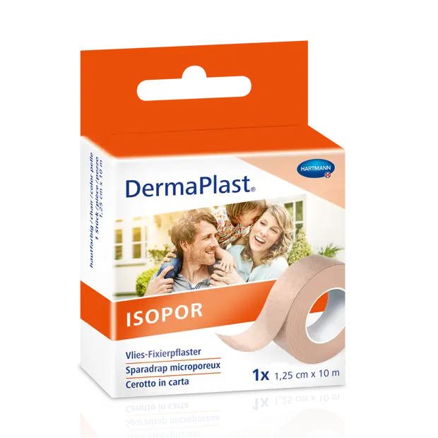 DermaPlast® Isopor Non-tissé Pansement de fixation Sparrolle, beige 2,5cm x 9,2m