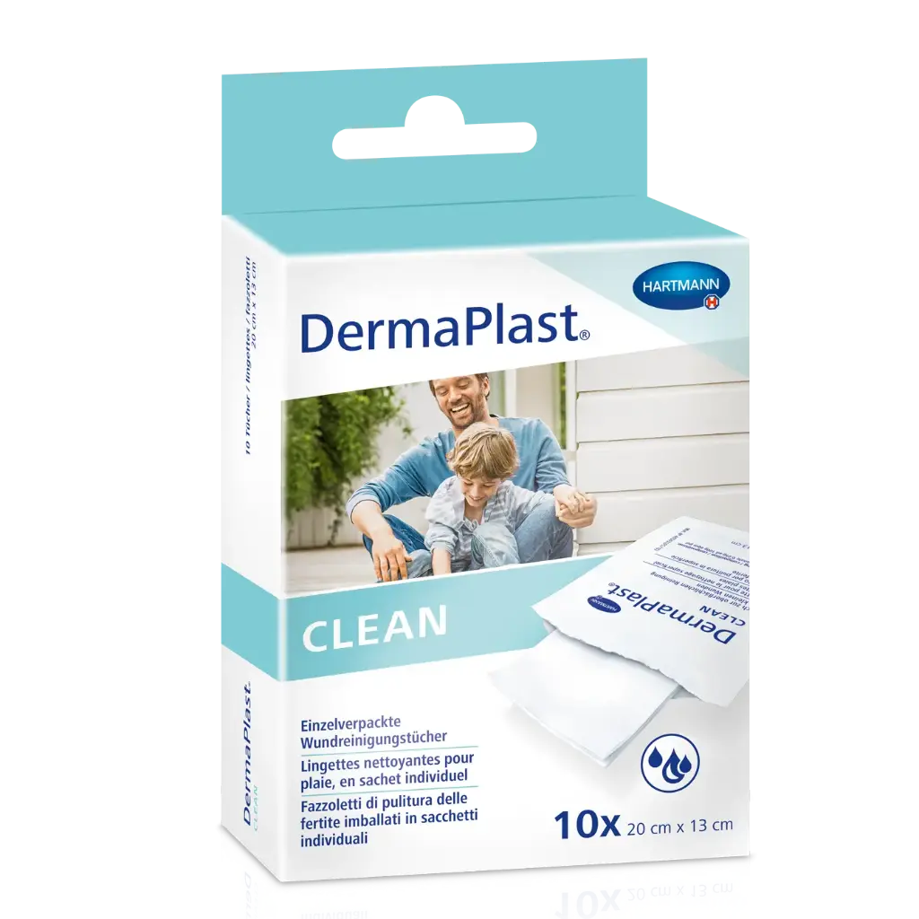 DermaPlast® Clean lingettes nettoyantes Lingettes nettoyantes 13 x 20 cm - 1 pièce