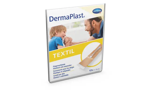 DermaPlast® Textil Pansement adhésif pansement pour doigts 2 x 16 cm