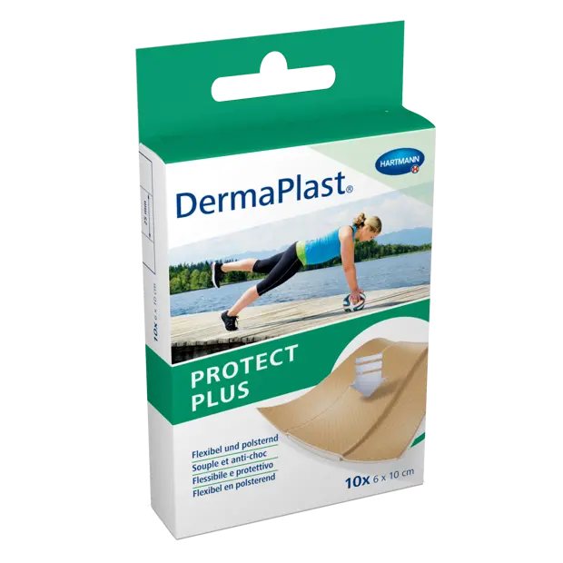DermaPlast® Protect Plus pansement adhésif pansement rapide, découpable 6 x 10 cm