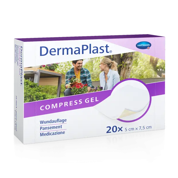 DermaPlast® Compress Gel compresse enduite 5 x 7.5 cm