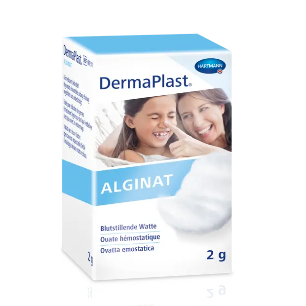 DermaPlast® Alginate Ouate hémostatique Ouate hémostatique, flacon à 2 g