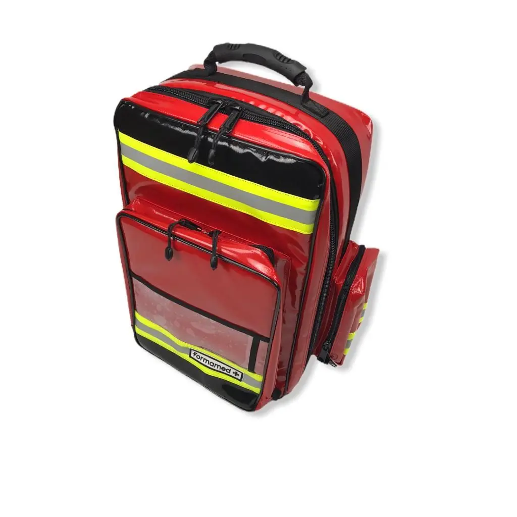Sac de premiers secours SAVER PVC Rouge, selon modifications souhaitées