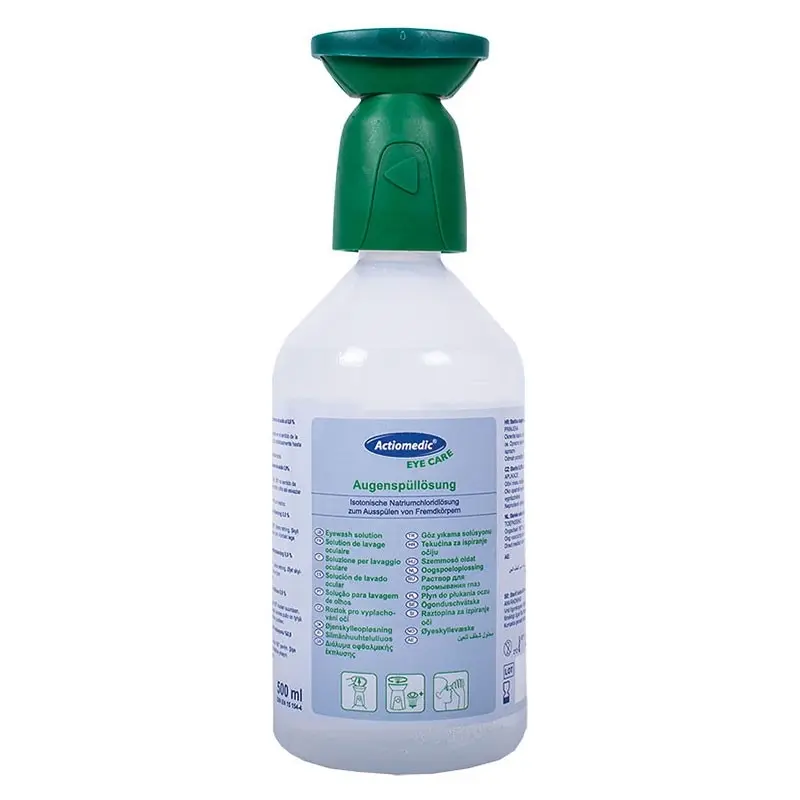Bouteille de lavage oculaire NaCl, 500 ml