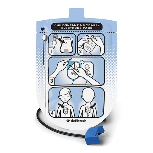 [DDP-200P] Electrode à usage unique Defibtech Lifeline AED, enfants