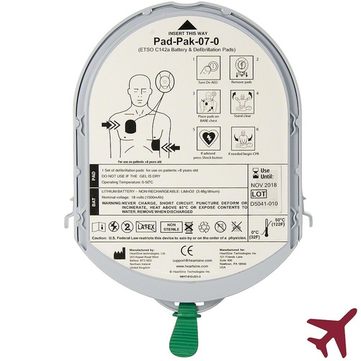 [PAD-PAK-07] Batterie et électrodes PAD-PAK TSO HeartSine