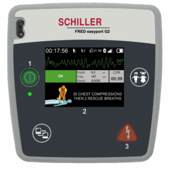 [0A.900000F] AED Schiller Fred Easyport Plus First (semi-automatique)