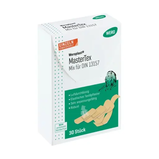 [150278] Assortiment de pansements Weroplast® MasterTex Mix pour DIN13157