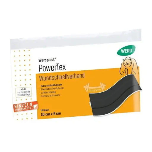 [160713] Pansement rapide Weroplast® PowerTex, 10 x 6 cm