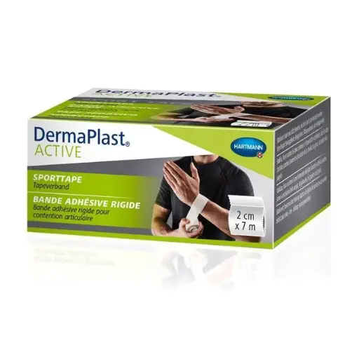 [522051] DermaPlast® ACTIVE Sporttape sur bobine synthétique, emballage. individuel 2cm x 7m