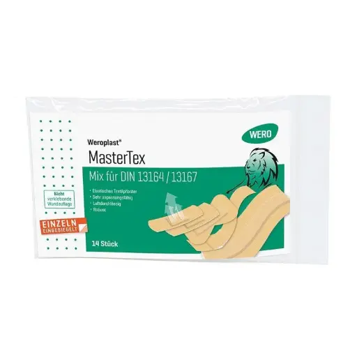 [150252] Assortiment de pansements Weroplast® MasterTex Mix pour DIN13164/13167