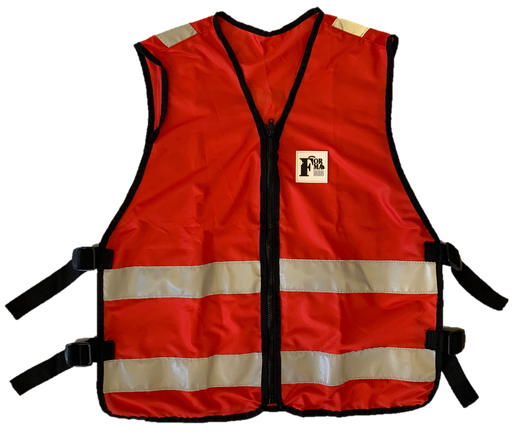 [772_RESP_EVAC/S-P] Gilet responsable évacuation rouge sans poche