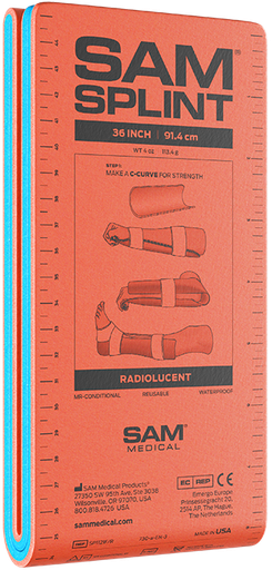 [SP507-OB-EN] Attelle SAM® Splint, 11 x 90 cm, pliée