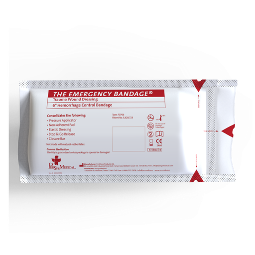 [FCP06] Pansement compressif israélien version civile, blanc, 4.5 m x 15 cm
