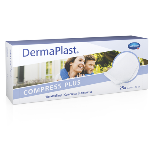[215040] DermaPlast® Compress Plus Compresse absorbante 7.5 x 20cm