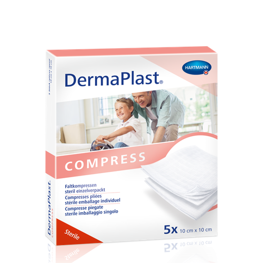 [226030] DermaPlast® Compresses de gaze pliées stérile 10 x 10 cm