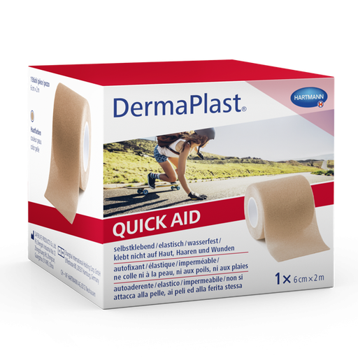 [550011] DermaPlast® Quick Aid Pansement adhésif chair 2 m x 6 cm